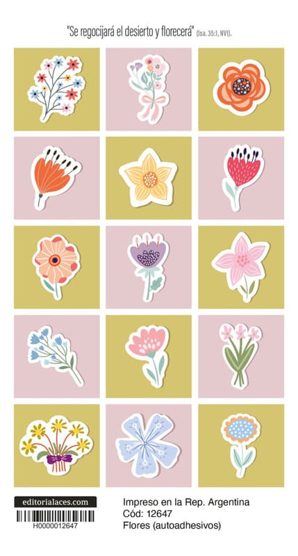 Autoadhesivos: Flores
