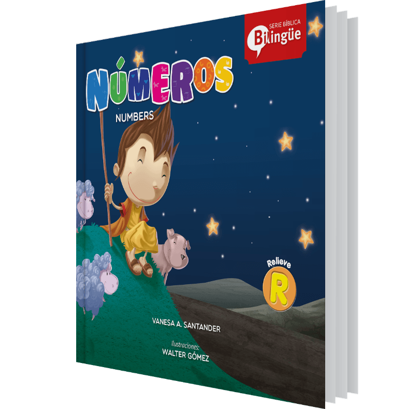 Libro cartón: Serie bíblica bilingüe - Números
