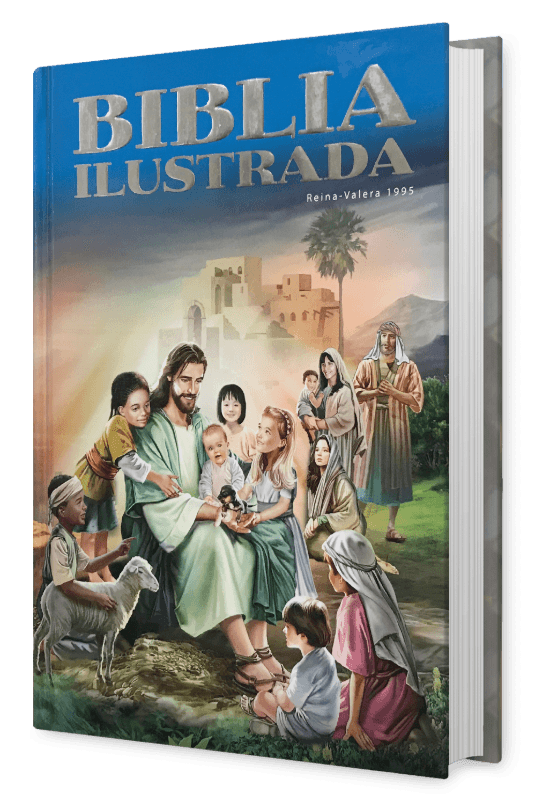 Biblia ilustrada RV95 - Azul