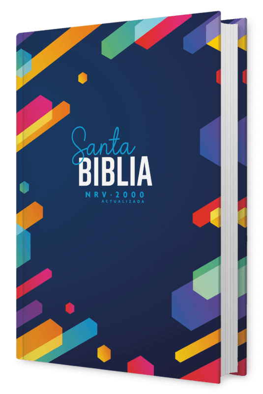 Biblia NRV 2000 ACT - Azul hexagonal