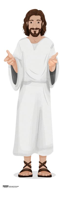 Lámina papel: Jesús grande