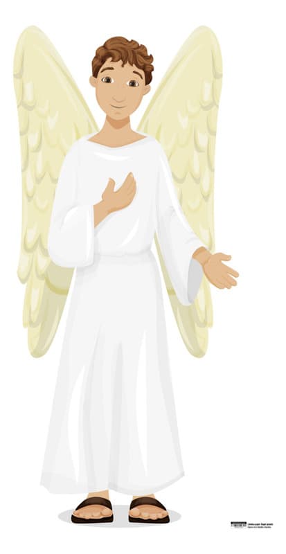 Lámina papel: Ángel grande
