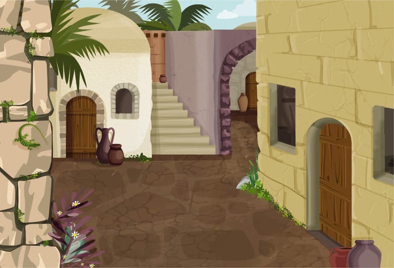 Fondo papel: Interior ciudad tiempos bíblicos - 2ed.