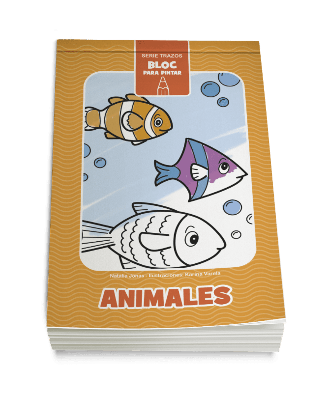 Serie Trazos - Bloc para pintar: Animales
