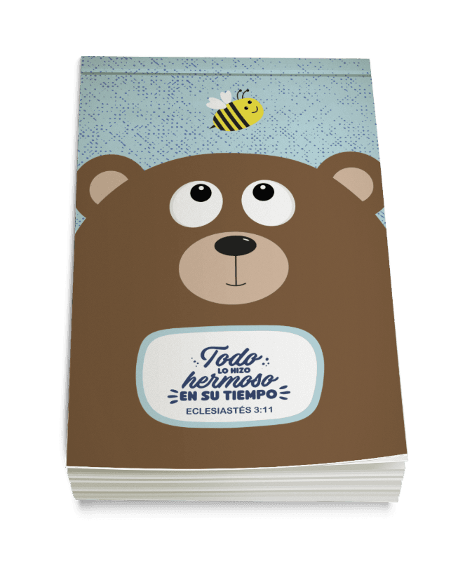 Anotador con versículo – Oso
