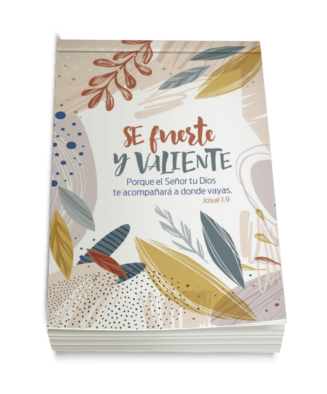 Anotador con versículo – Hojas