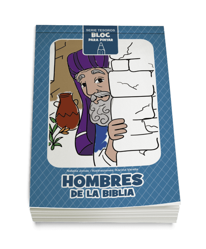 Serie Tesoros - Bloc para pintar: Hombres de la Biblia