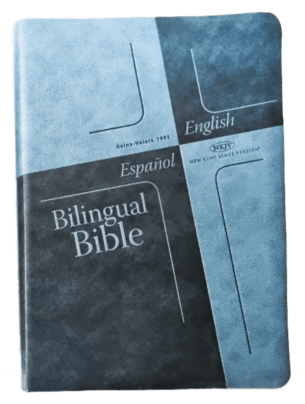 Biblia Bilingüe RV95-New King James - Azul