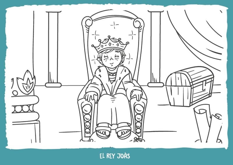Cuadro para pintar: El rey Joás