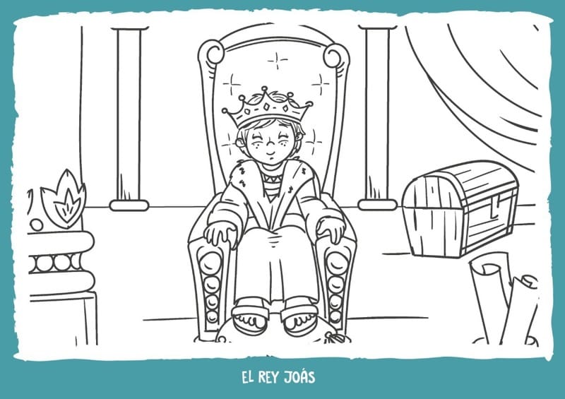 Cuadro para pintar: El rey Joás