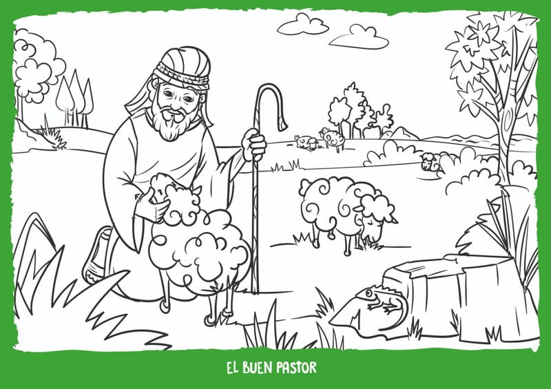 Cuadro para pintar: El buen pastor